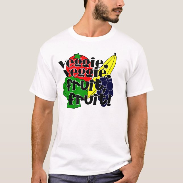 VeggieVeggie, Frucht-Frucht! T-Shirt (Vorderseite)