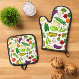 Vegis  ofenhandschuh & Topflappen-Set