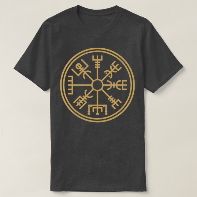 Vegsvisier der viking-Zitat-Kompassquot T-Shirt (Design vorne)