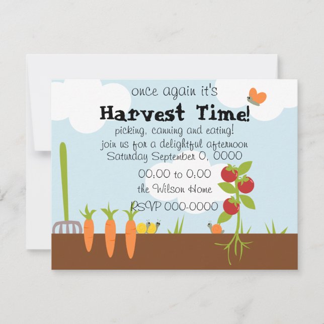 Vegtable Garden Einladung (Vorderseite)