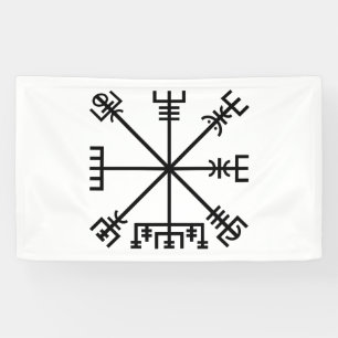 Vegvisier-Symbol Banner