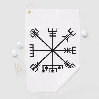 Vegvisier Viking Symbol Golfhandtuch