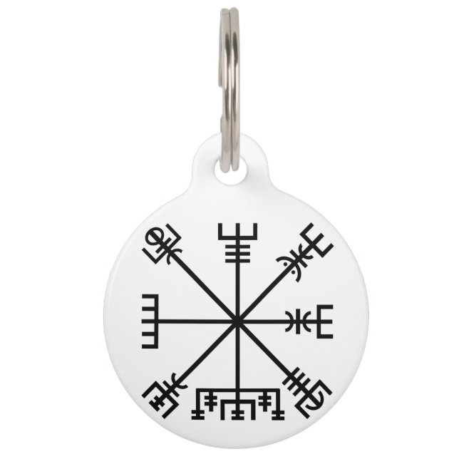 Vegvisier Viking Symbol Haustiermarke (Vorderseite)