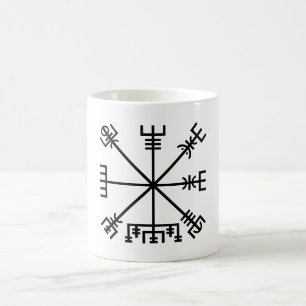Vegvisier Viking Symbol Kaffeetasse
