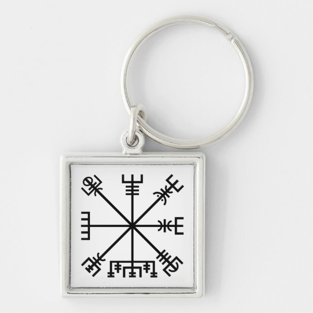 Vegvisier Viking Symbol Schlüsselanhänger (Vorne)