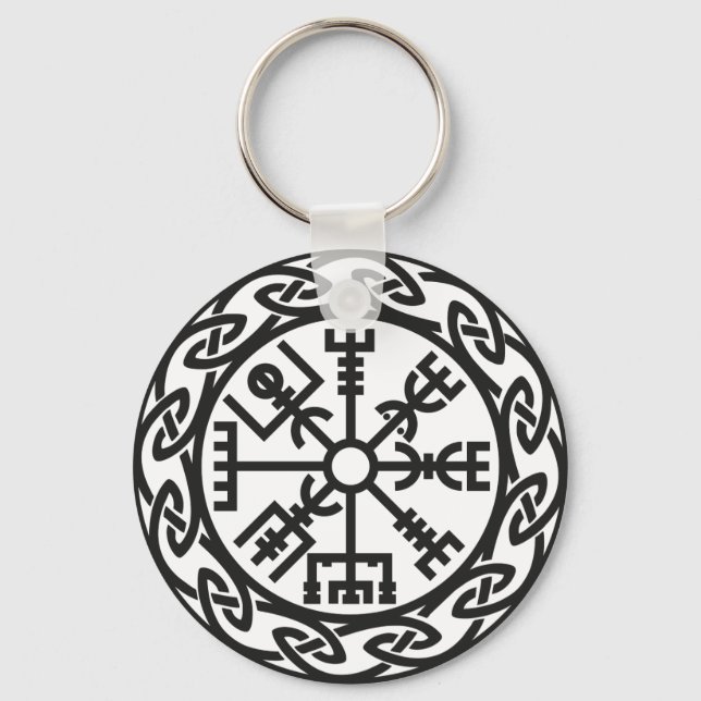 Vegvísir, Iceland, Traveler's Charm, Protection Schlüsselanhänger (Vorderseite)