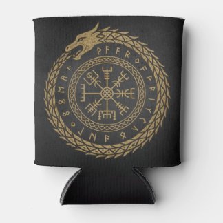 Vegvisir Nordische Schlange Runenkreis Design Dosenkühler