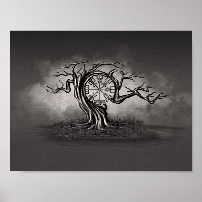 Vegvisir Tree Poster (Vorne)