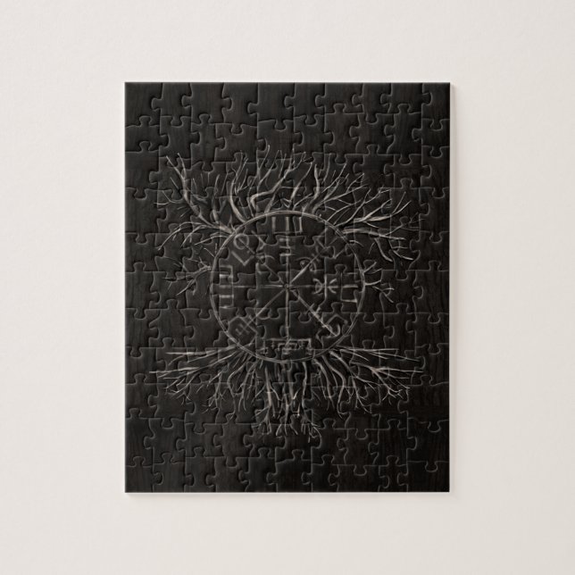 Vegvisir und Baum des Lebens Yggdrasil (Vertikal)