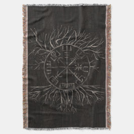 Vegvisir und Baum des Lebens Yggdrasil Decke