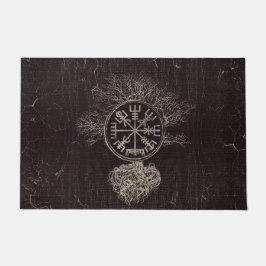 Vegvisir und Baum des Lebens - Yggdrasil Fußmatte