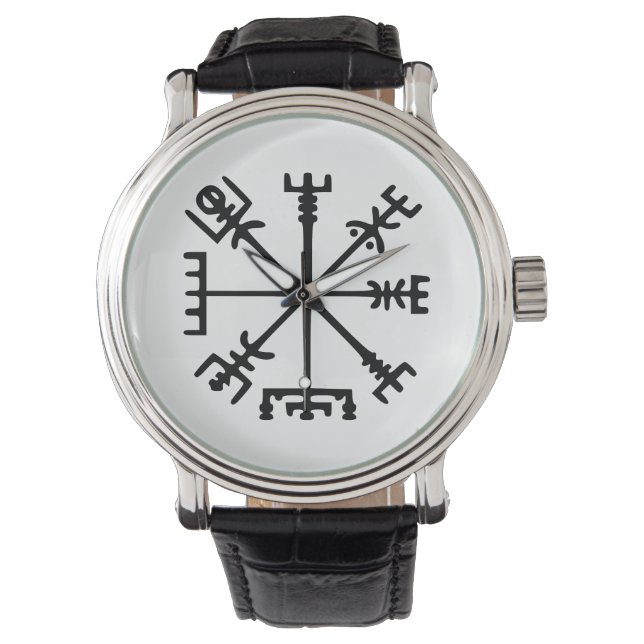 Vegvísir (Viking Compass) Armbanduhr (Vorderseite)