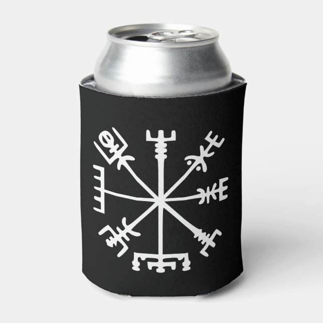 Vegvísir (Viking Compass) Dosenkühler (Kanne Vorderseite)