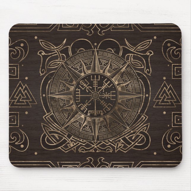 Vegvisir - Viking Compass Ornament Mousepad (Vorne)