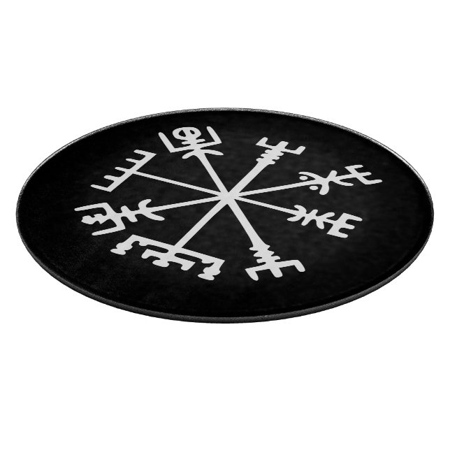 Vegvísir (Viking Compass) Schneidebrett (Ecke)