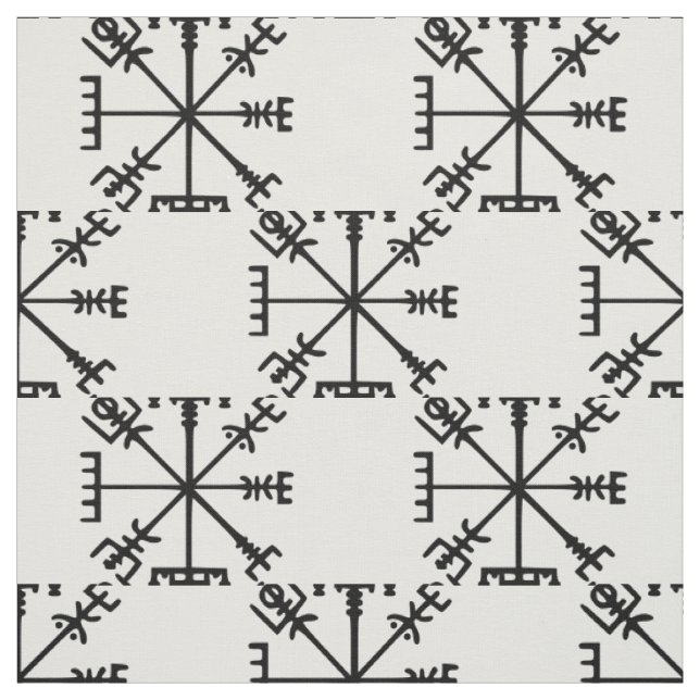 Vegvísir (Viking Compass) Stoff (Muster)