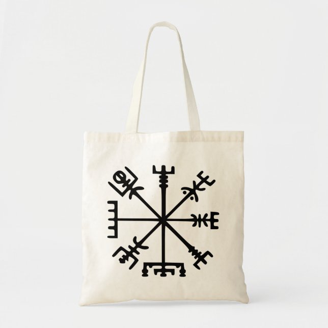 Vegvísir (Viking Compass) Tragetasche (Vorne)