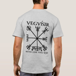 Vegvisir "Viking Kompass" (Schwarzes) T-Shirt