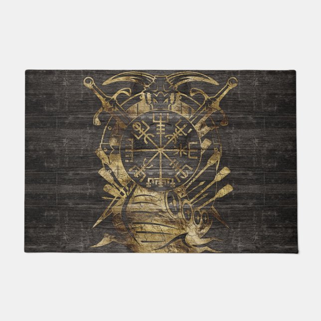 Vegvisir - Viking-Navigations-Kompass Fußmatte (Vorderseite)