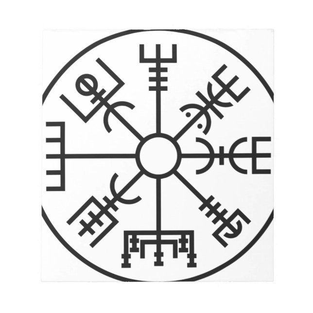 vegvisir Viking Symbol Notizblock (Vorderseite)