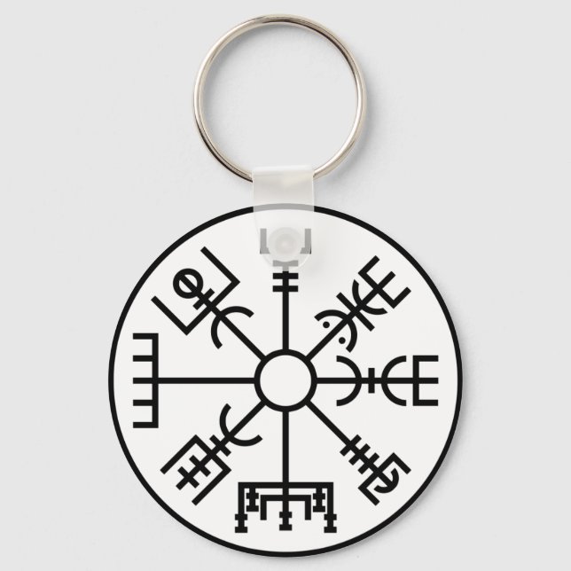 vegvisir Viking Symbol Schlüsselanhänger (Vorderseite)