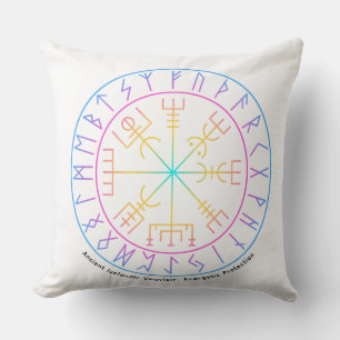 Vegvisir Wikinger-Kompass-Symbol-Design Kissen