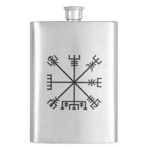 Vegvisir Wikinger Symbol Flachmann