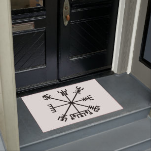 Vegvisir Wikinger-Symbol Fußmatte