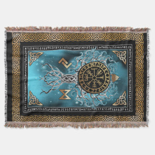 Vegvisir Yggdrasil Wikinger Rune Nordisch Decke