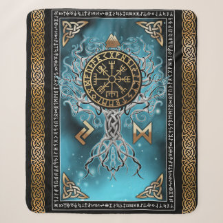 Vegvisir Yggdrasil Wikinger Rune Nordisch Sherpadecke