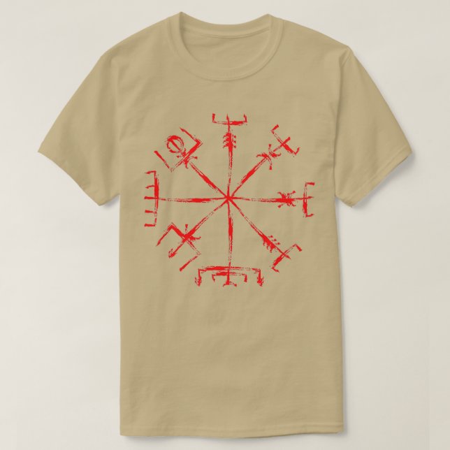 Vegvsir verliert nie rote Farbe T-Shirt (Design vorne)