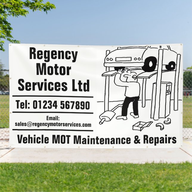 Vehicle Maintenance Garage Banner (Außenbereich)