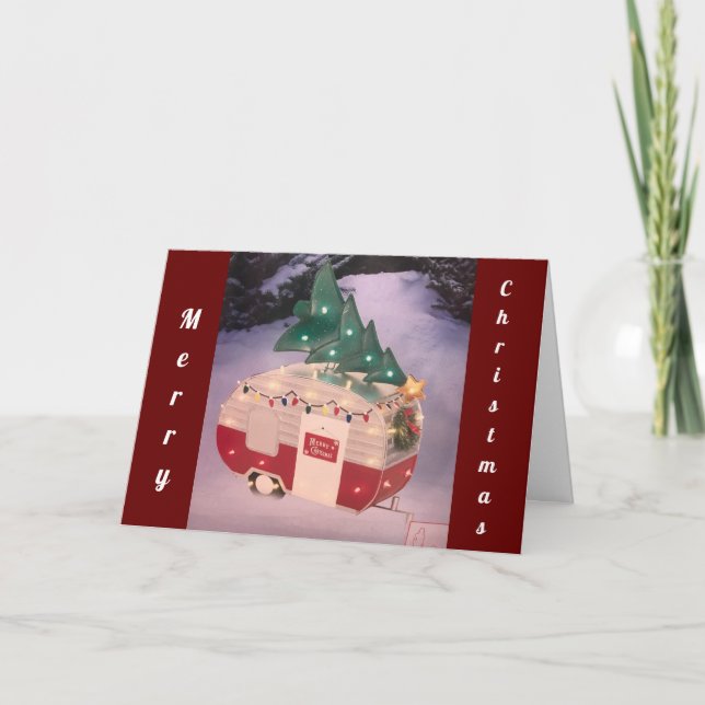 VÉHICULE DE LOISIRS cool CARTE DE SALUT DE NOËL (Devant)