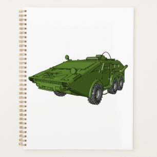 Véhicule militaire blindé vert