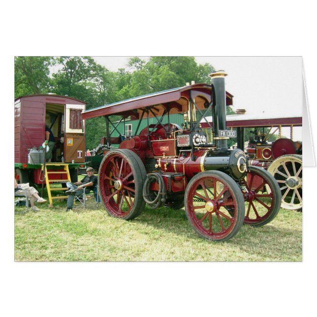 Véhicule vintage et remorque (Devant horizontal)