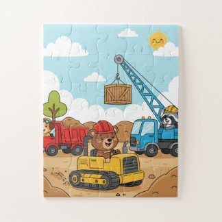 Véhicules de construction Enfants Puzzle