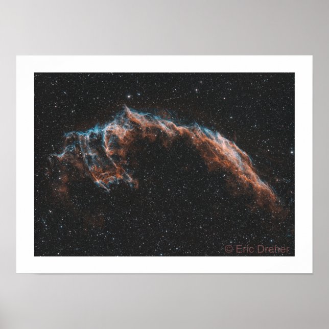 Veil Nebula - NGC 6992 - Eric Dreher Poster (Vorne)
