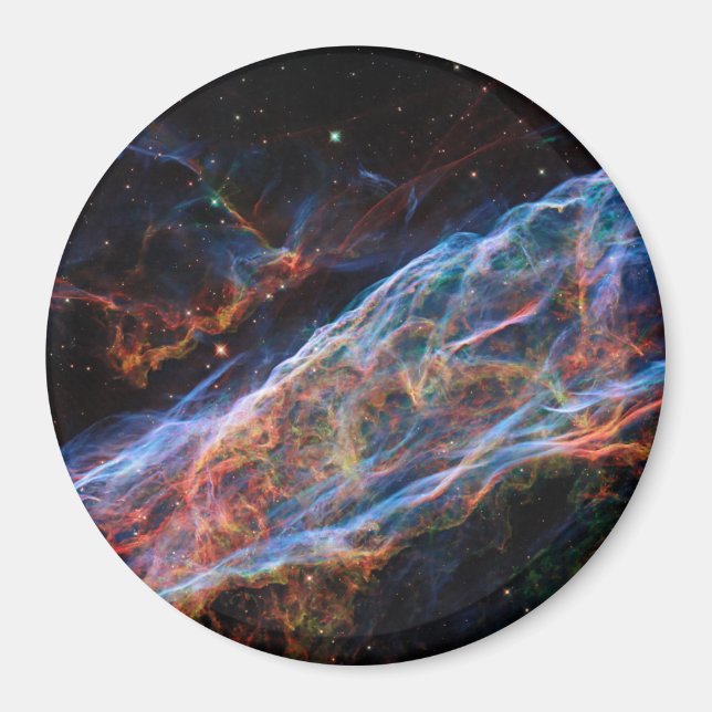 Veil Nebula Supernova Remnants Hubble Telescope Magnet (Vorne)