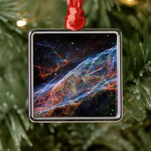 Veil Nebula Supernova Remnants Hubble Telescope Ornament Aus Metall