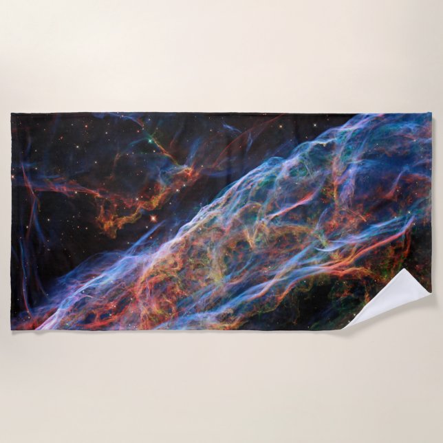 Veil Nebula Supernova Remnants Hubble Telescope Strandtuch (Vorderseite)
