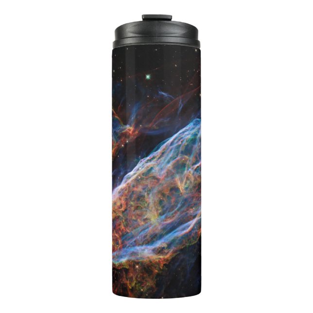 Veil Nebula Supernova Remnants Hubble Telescope Thermosbecher (Vorderseite)