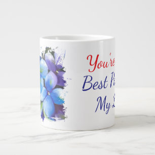 Veilchen blühen, du bist der beste Teil meines Leb Jumbo-Tasse
