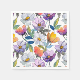 Veilchen-Blumen-Untersetzer Serviette