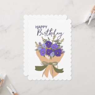 Veilchen Bouquet zur Februar-Geburtsblume