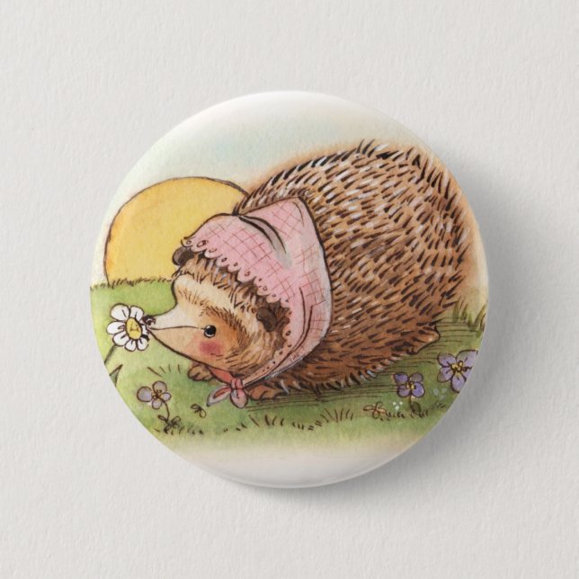 Veilchen der Igel Button (Vorderseite)