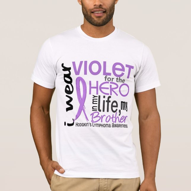 Veilchen für meinen Bruder-Morbus Hodgkin des T-Shirt (Vorderseite)