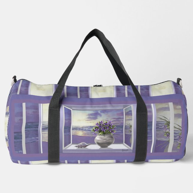 Veilchen in einem Mondglas Duffle Bag (Vorderseite)
