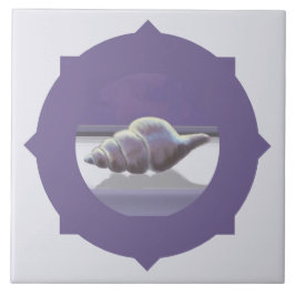 Veilchen in einem Mondglas Fliese