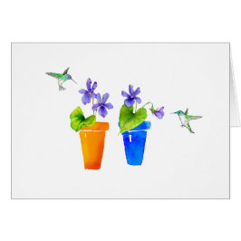 Veilchen und Kolibris