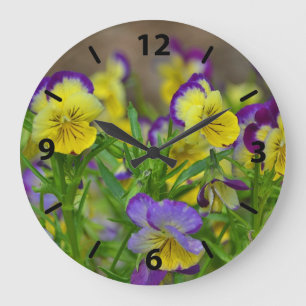 Veilchen Wanduhr